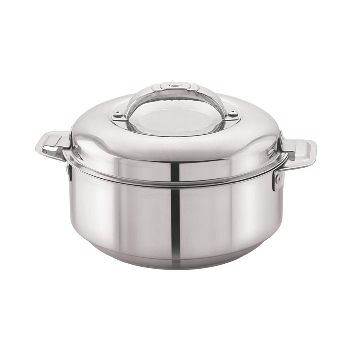 Stainless Steel Double Walled Insulated Casserole, Silver, 2000 ml
