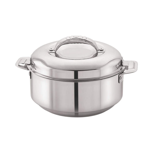 Stainless Steel Double Walled Insulated Casserole, Silver, 2000 ml