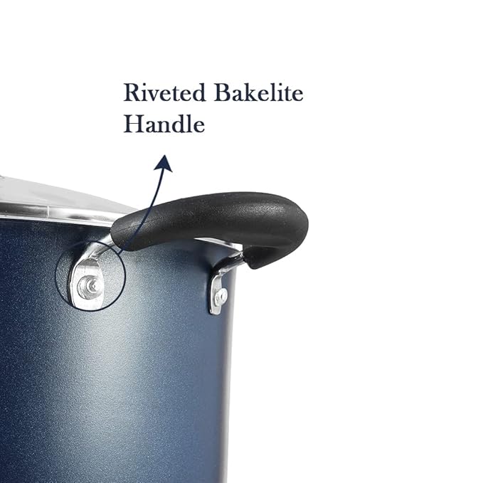 Aluminium Non Stick Saucepot With Glass Lid - 2.2 L, 18 cm, 3 mm Extra Thick, 3 Layer Coating