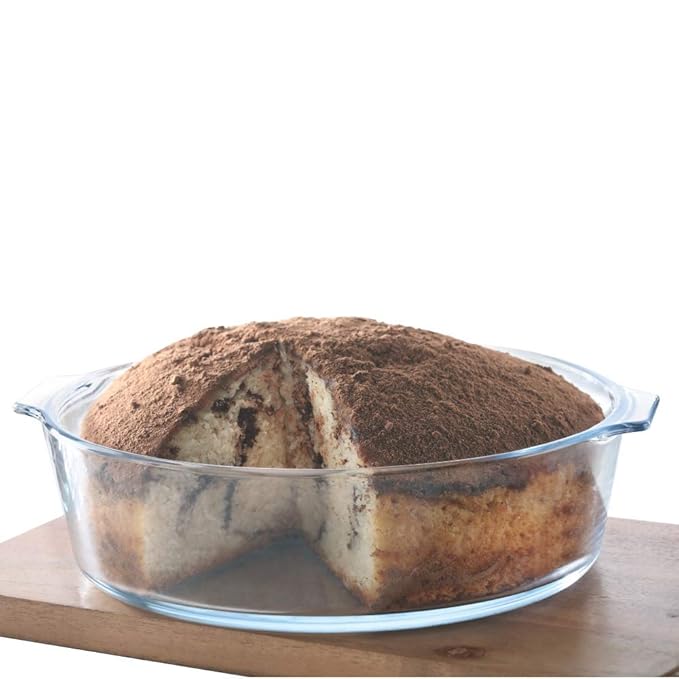Glass Cake Dish, 1.2 L, Transparent
