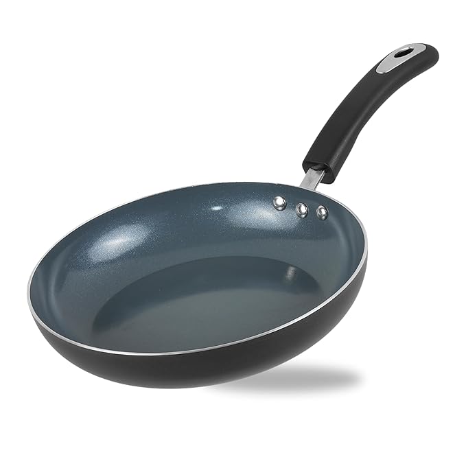 Frypan - 24 cm, Natural Stick Free Deep Pan, Stylish Handle, Toxin Free, Induction and Gas Base