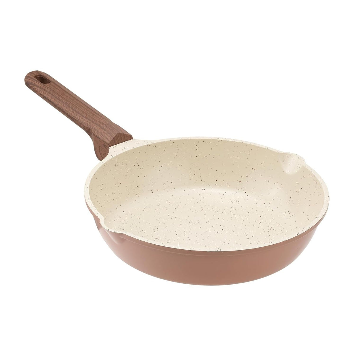 Fry Pan CeraGreen Ceramic Non-Stick Induction Friendly DESERT ROSE