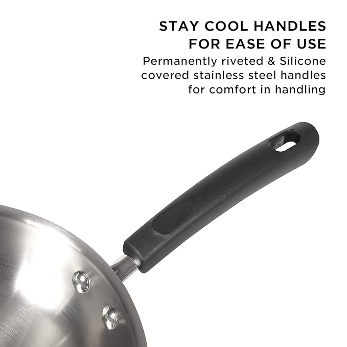 Nickel Free Stainless Steel Fry Pan 24 cm Blue Diamond