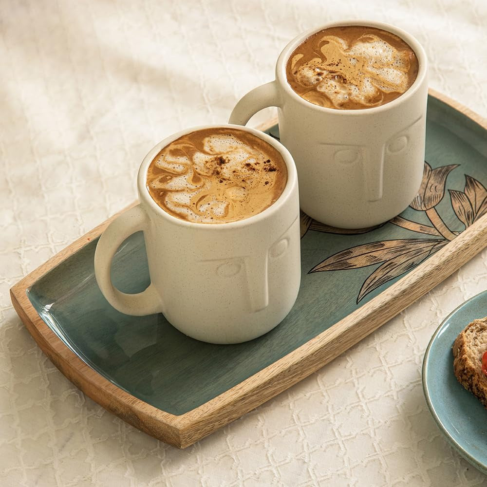 Moai Ceramic Mug Set of 2 (350 ml)