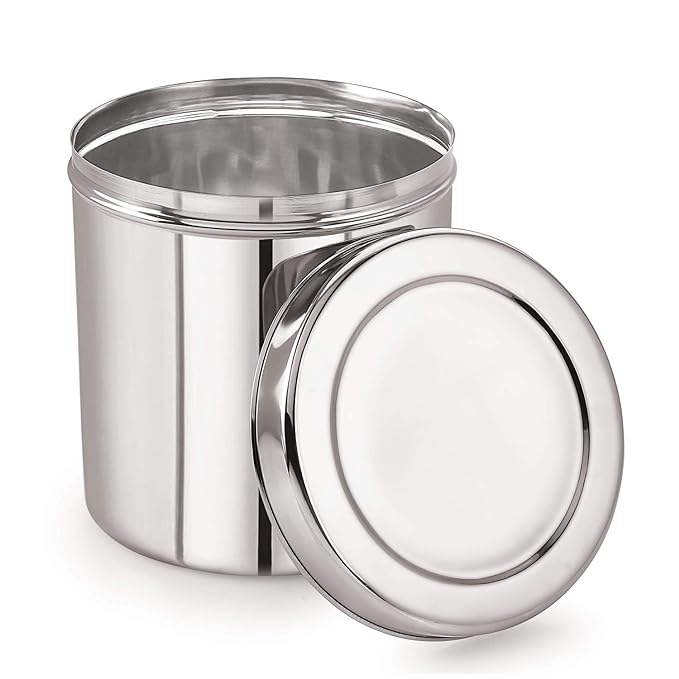 Stainless Steel Deep Dabba/Storage Containers, 1400 ml 1 Piece