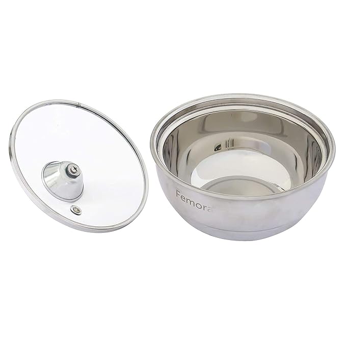 Stainless Steel Double Wall Insulated Curry Server Curry Bowls, 1500 ml, Set of 3
