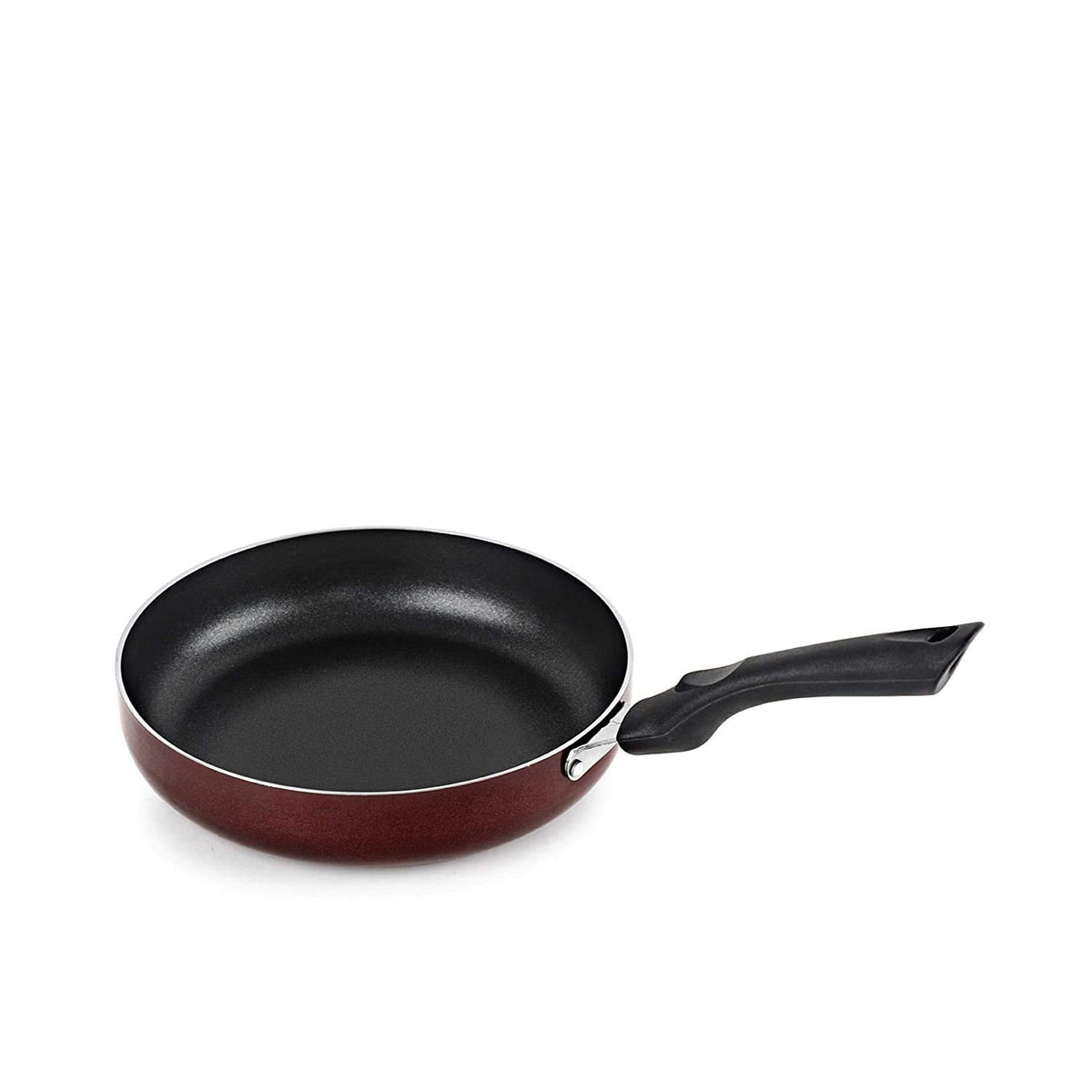 Non Stick Induction Base Frying Pan/Tapper Pan, 220 mm, Cherry, Aluminium