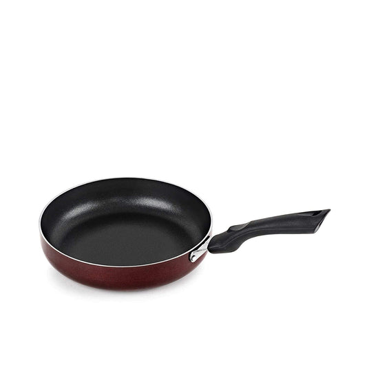 Non Stick Induction Base Frying Pan/Tapper Pan, 220 mm, Cherry, Aluminium
