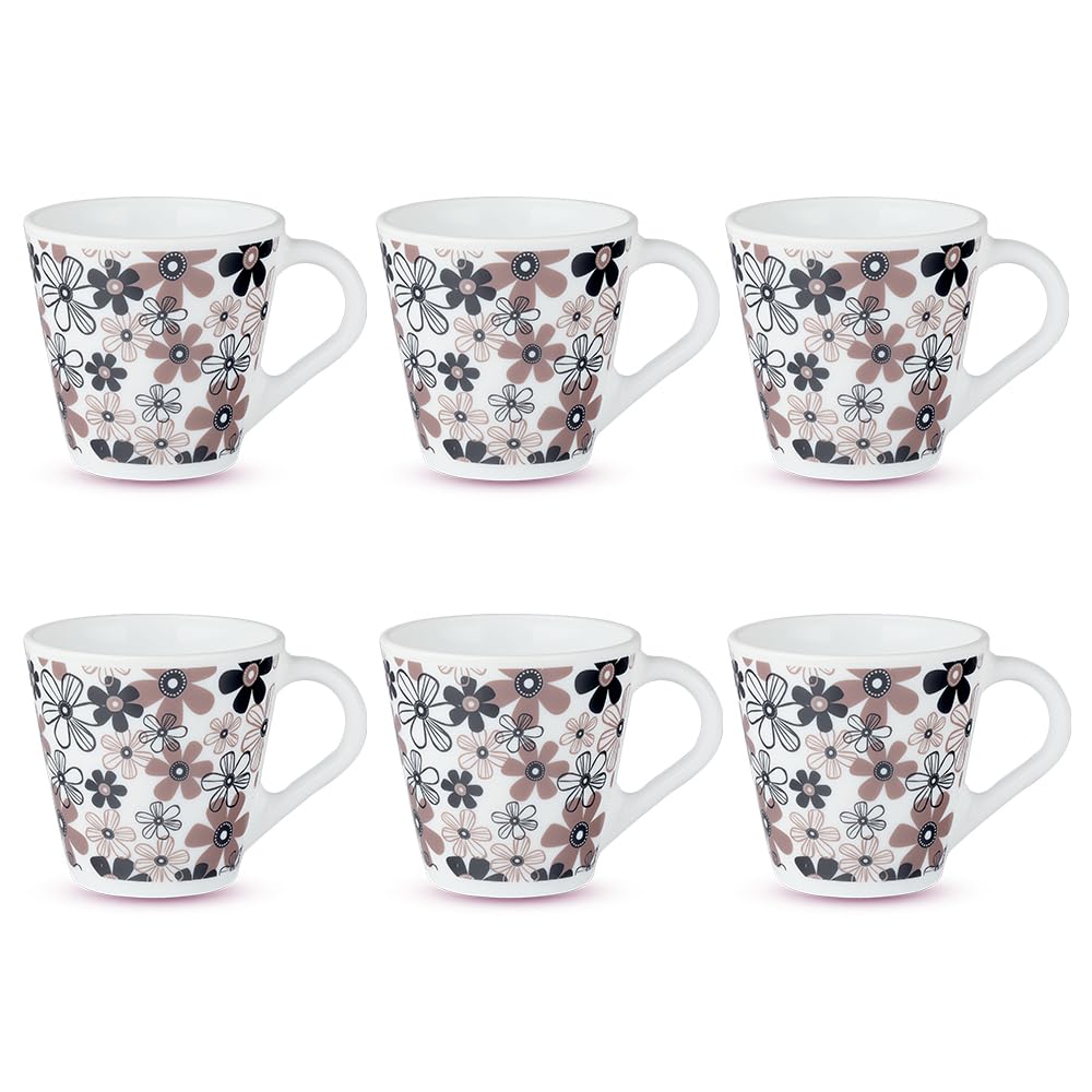 Macy Opalware Mug, Set of 6 Tea/coffee Mugs, 110 ml Each