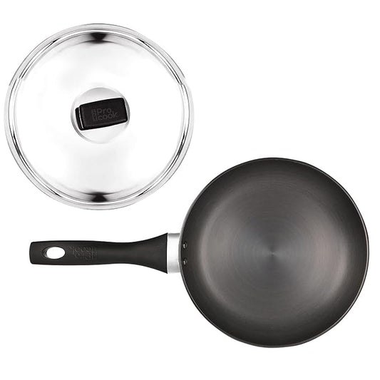 Hard Anodized Fry Pan, 26 cm / 2.2 L With Stainless Steel Lid