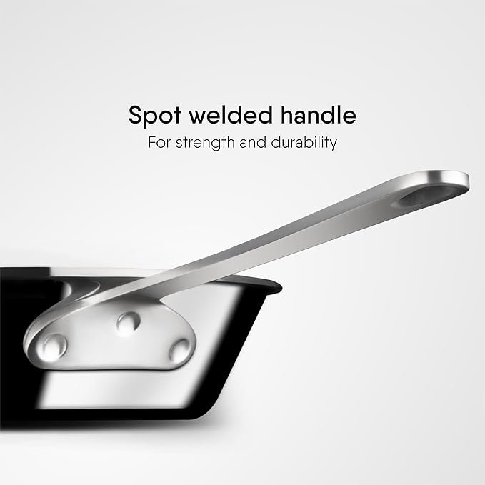 Triply Stainless Steel Mikro Frypan, Mini Frying Pan, 1 Omelette Pan, Induction & Gas Stove Compatible