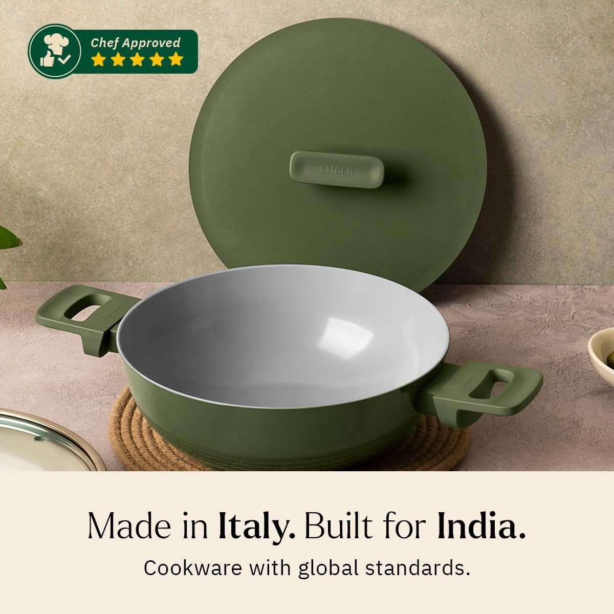 Cookware Set of 3 Soft-Touch Handle