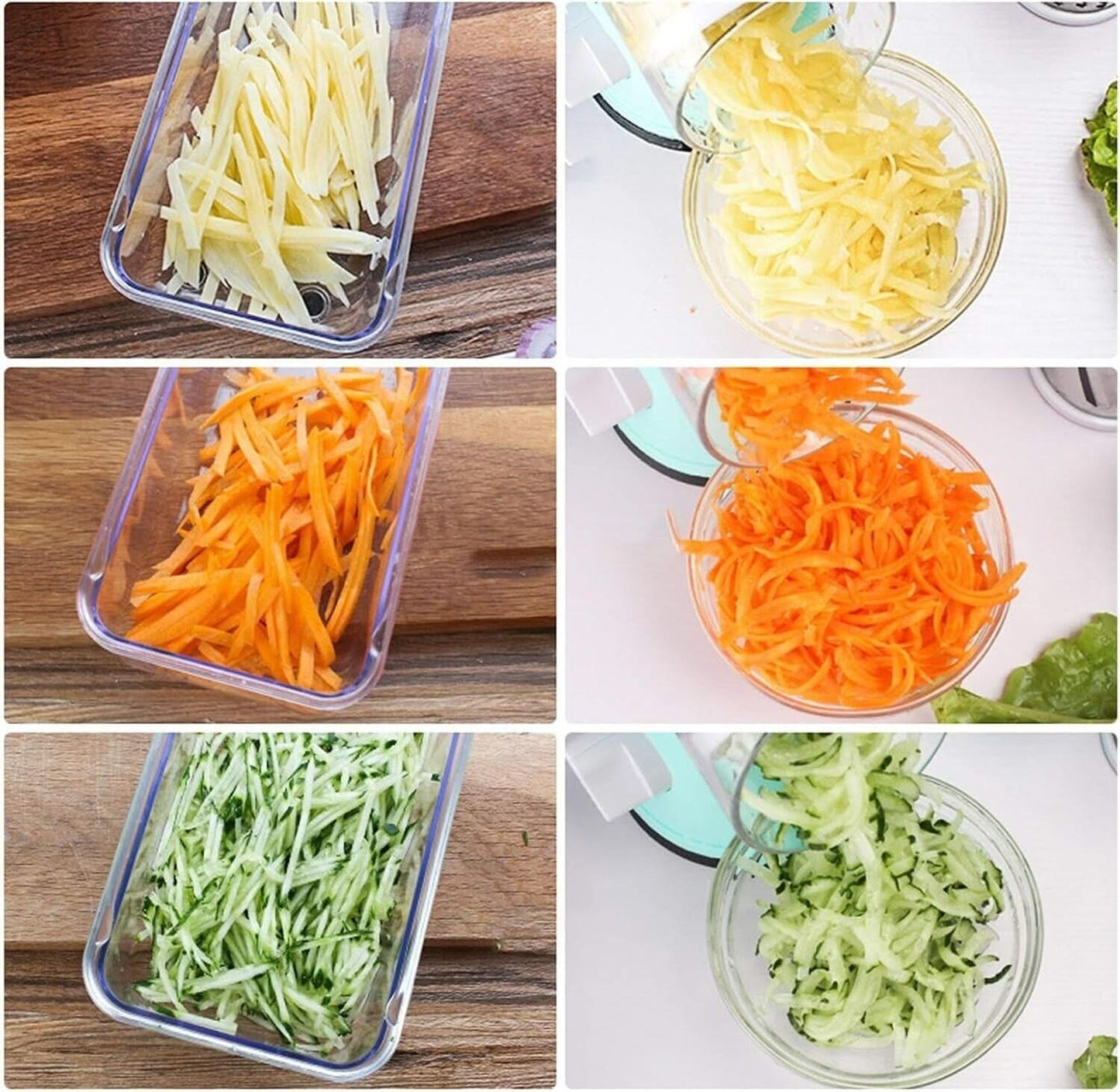 3 in 1 Rotary Cheese Grater – Multifunctional Slicer and Shredder with Easy-to-Swap Stainless Steel Interchangeable Rotating Drum Blades for Effortless Kitchen Prep Tool (Green)