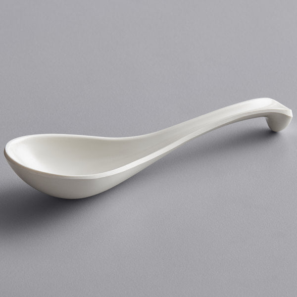 Melamine Ivory Soup Spoon 1oz - Dozen