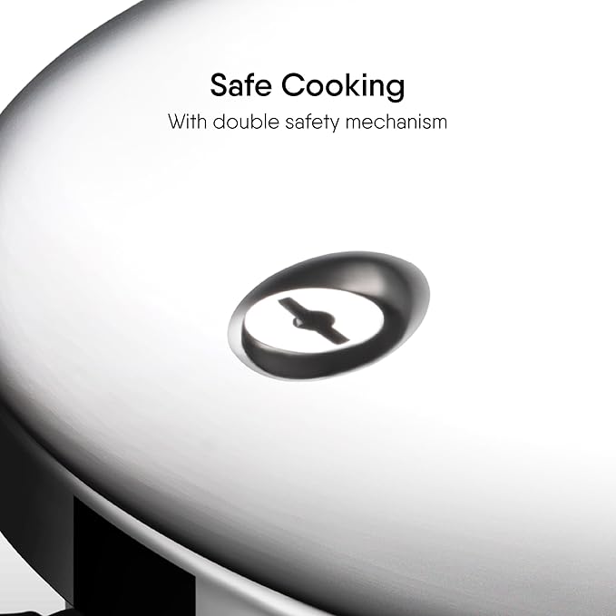Cooker Triply Pressure Cooker Broad, Induction Cooker, Outer Lid Pressure Cooker 2.5 L