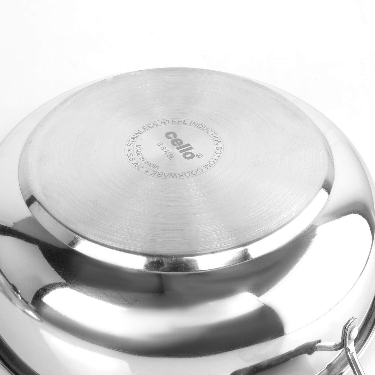 Induction Compatible Stainless Steel Kadhai - 3 L
