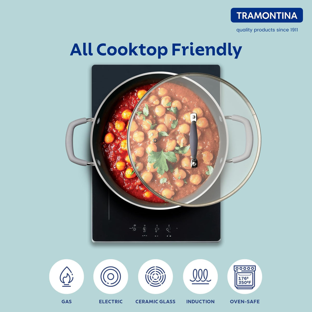 Cookware Set of 3 Soft-Touch Handle
