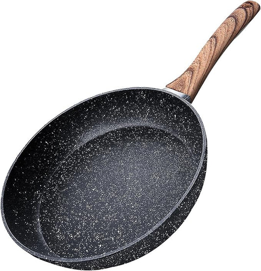 Non-Stick Cast Aluminium Skillet – Lightweight, Durable, and Perfect for Frying Eggs, Omelettes, Pancakes, Crepes, Sautéing, Searing & Daily Cooking – Works on All Stovetop Surfaces – Available in 20cm & 28cm