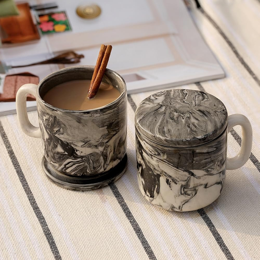 Carbon Ceramic Mug Set of 2 (150 ml)