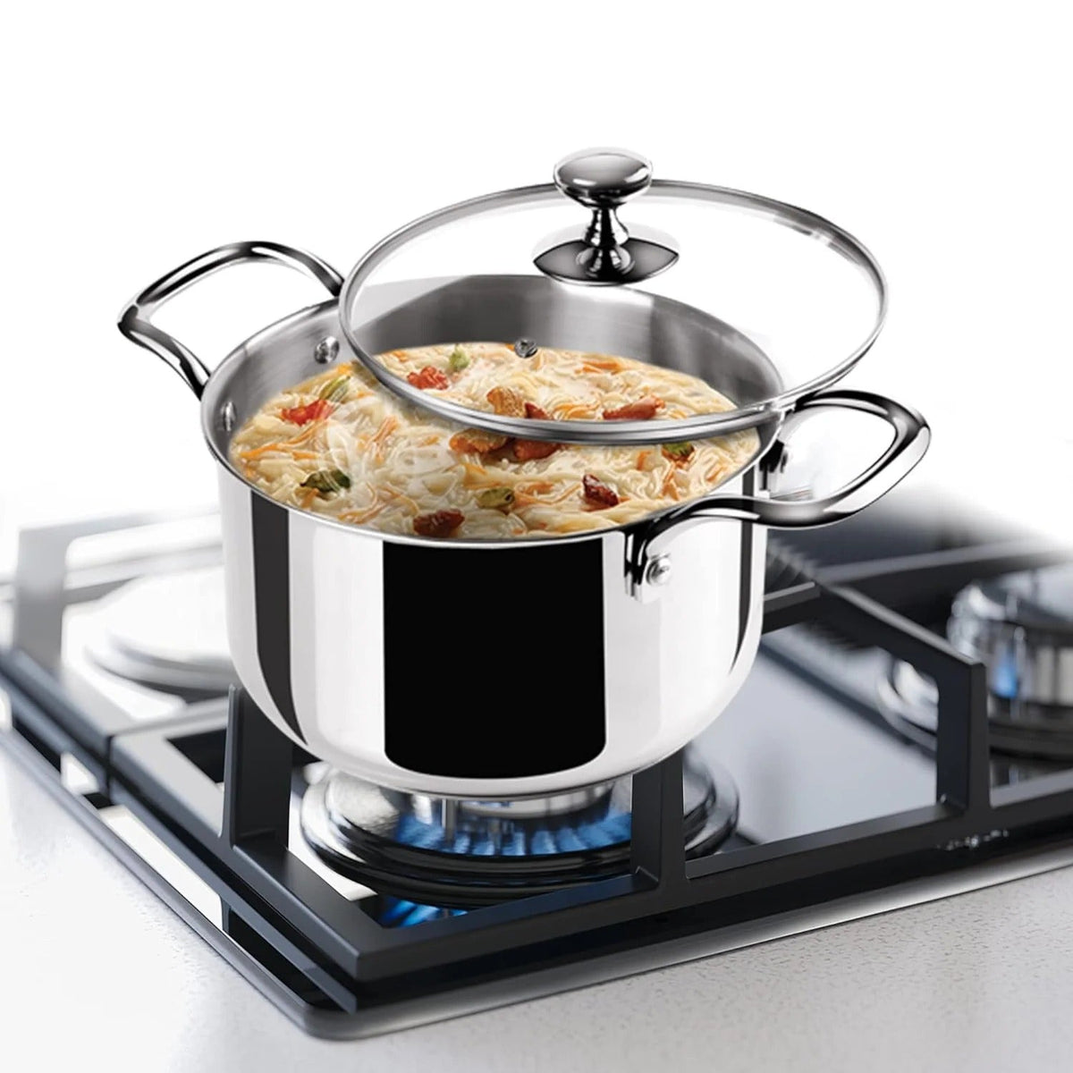 Tri-Ply Stainless Steel Casserole with Lid - Design 2