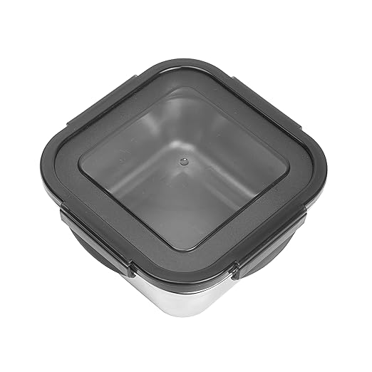 High Steel Square Container Airtight Leakproof Unbreakable Storage Container/ Lunch Box, 350 ml, 850 ml