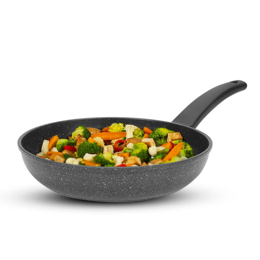 Non-Stick Aluminium Frying Pan 24 cm 3.5 mm 3-Layer Granite Omelet Egg Pan Induction