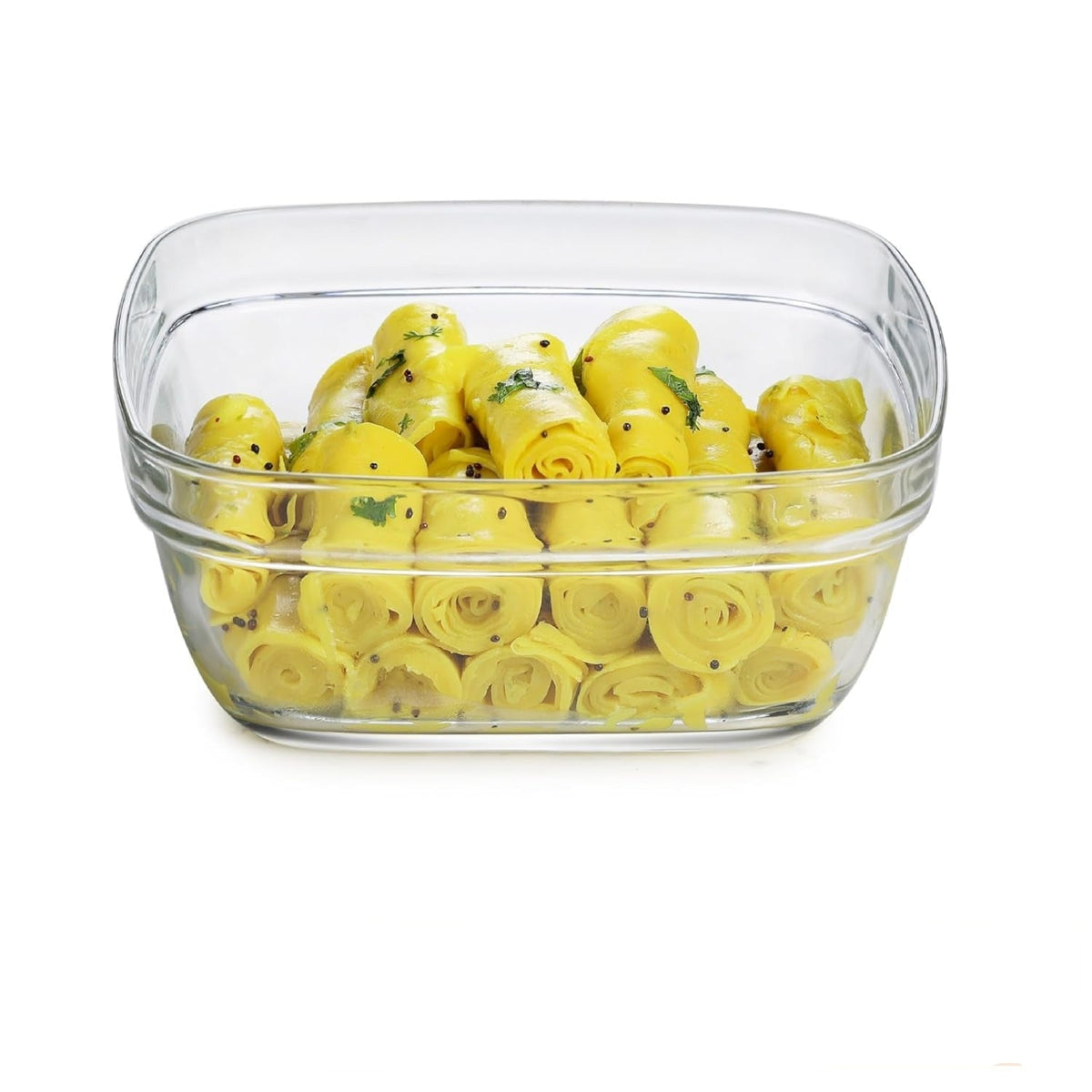 Square Serving Glass Bowl for Kitchen 1100 ml