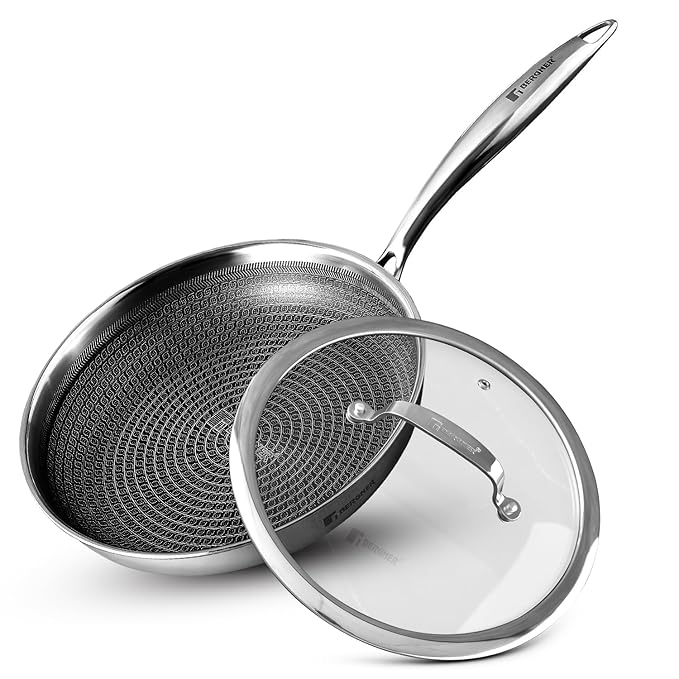 Hitech Triply Non-Stick 28 cm Frypan with Glass Lid