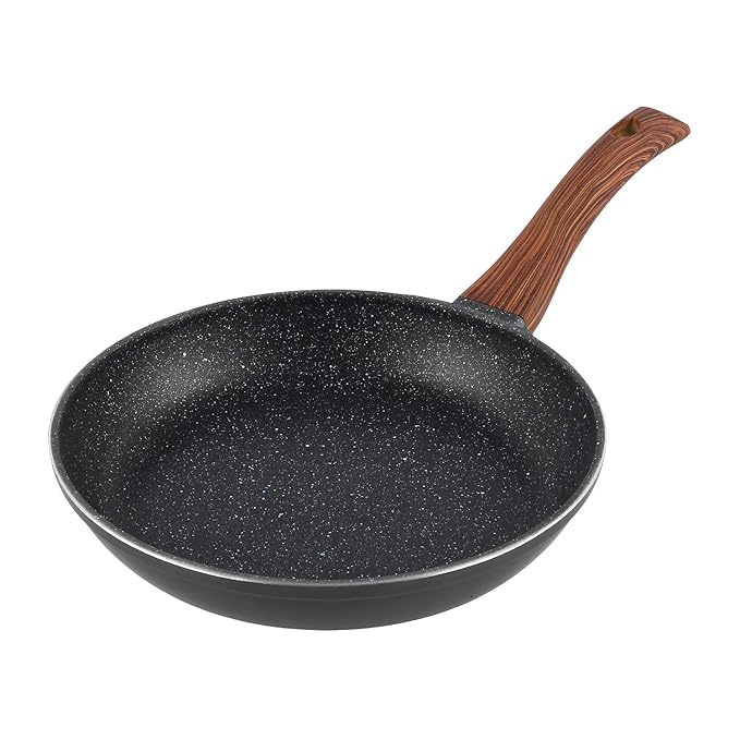 Plus Die Cast Aluminium Frypan - 24 cm, Skillet Pan for Frying, Saute, 5 mm Thick, 5 layer Coating
