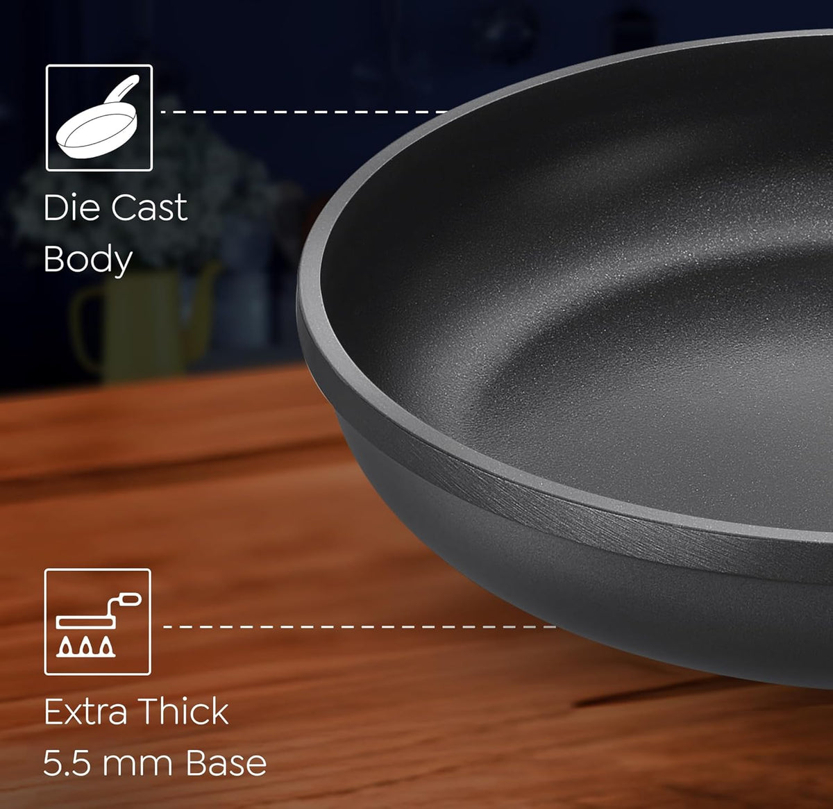 Die-Cast Plus Aluminium Non-Stick Fry Pan 24 cm