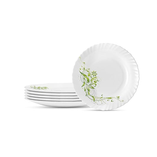 Opalware Full Plate - Erba, White, 11 inch, Set of 6