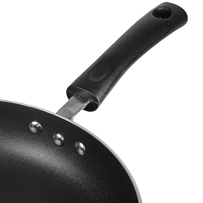 Aluminium Non Stick Deep Frypan with Glass Lid - 26 cm, 3 Layer Ceramic Coating, 3 mm Extra Thick