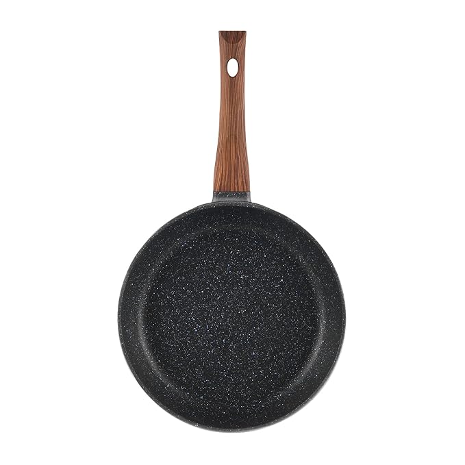 Plus Die Cast Aluminium Frypan - 24 cm, Skillet Pan for Frying, Saute, 5 mm Thick, 5 layer Coating
