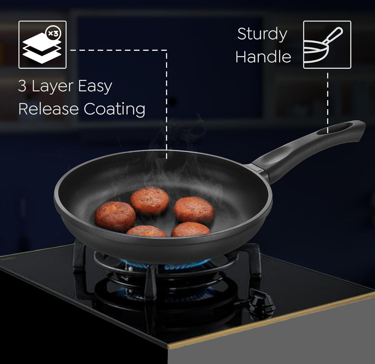 Die-Cast Plus Aluminium Non-Stick Fry Pan 24 cm