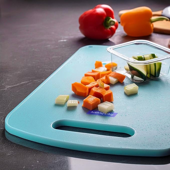 Plastic Cutting-chopping Board With Handle for Vegetable, Fruits, Cheese, Premium-grade Plastic