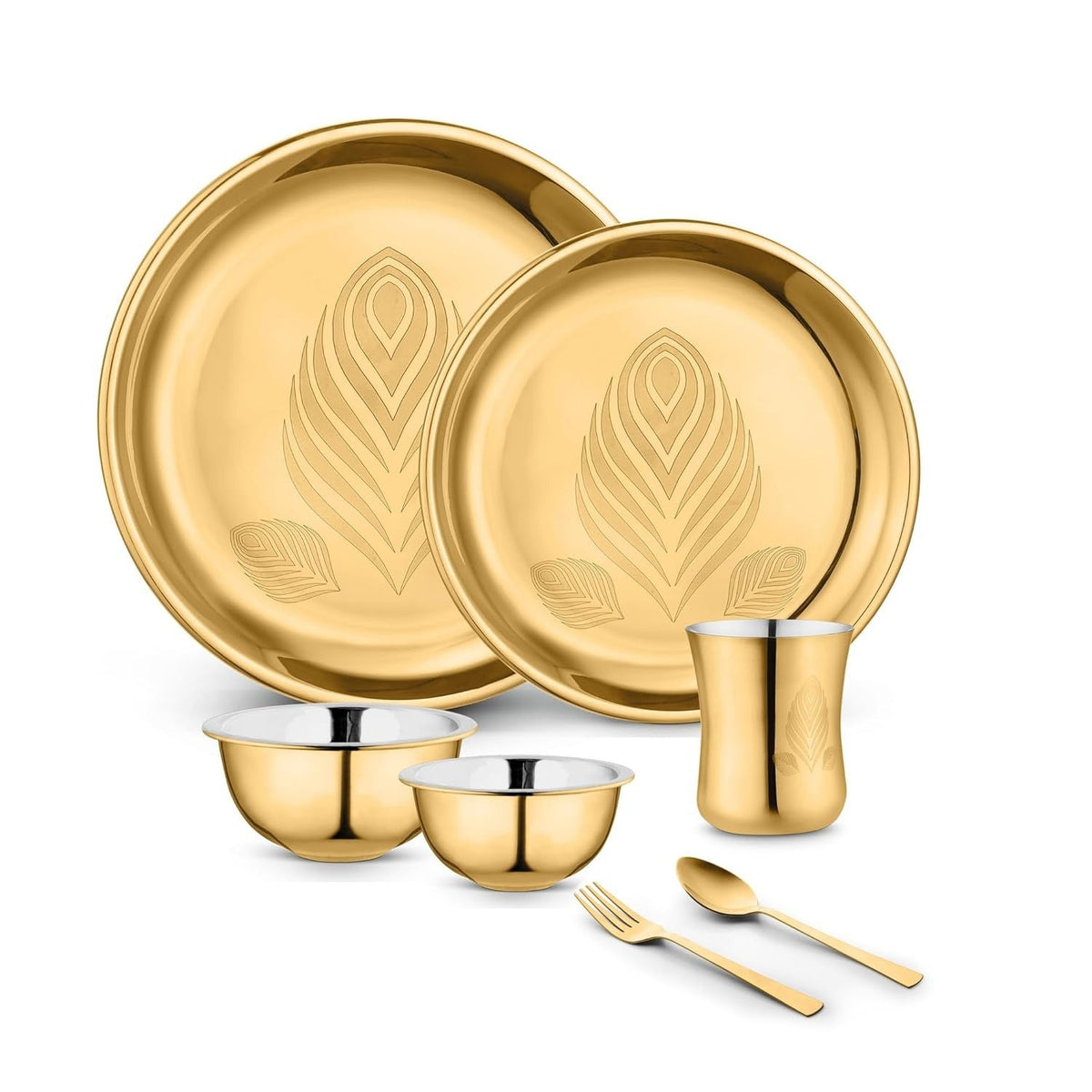 Stainless Steel Divine Piece PVD Coated Dinner Set