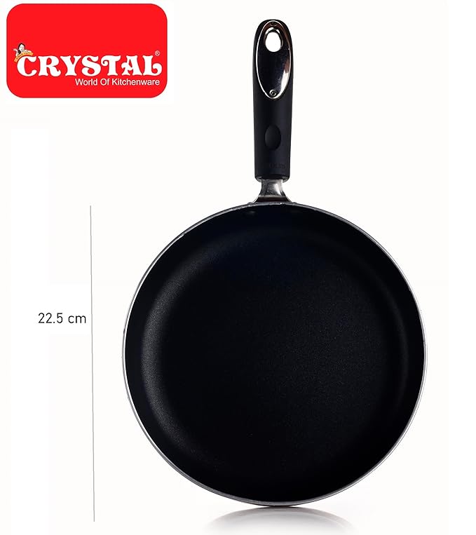 Non-Stick Fry Pan with Steel Lid