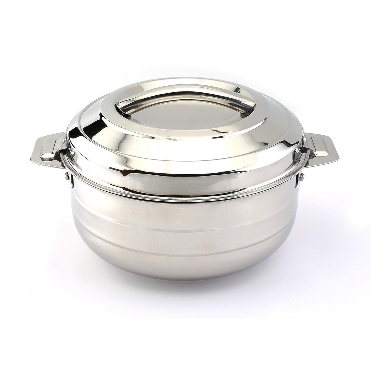 Lumina Stainless Steel Casserole, Double Walled, 1500 ml, Silver, Solid