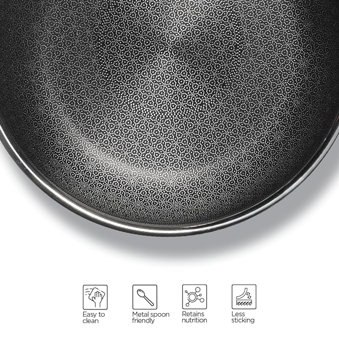 Stainless Steel Triply Frypan With Lid, Non Stick Pan, Induction & Gas Base, 24 cm, 1.8 L, Silver