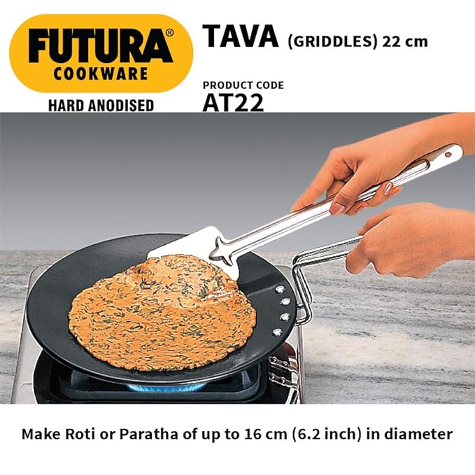 Hard Anodised Tava (Black)