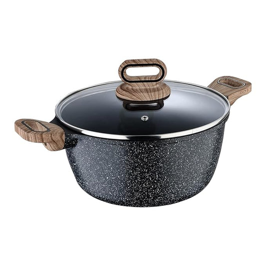 Ultimate Non Stick Casserole/briyani Pot/handi With Glass Lid, 28 cm, 6 L