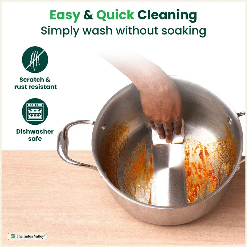 Triply Premium Stainless Steel Casserole Biryani Pot
