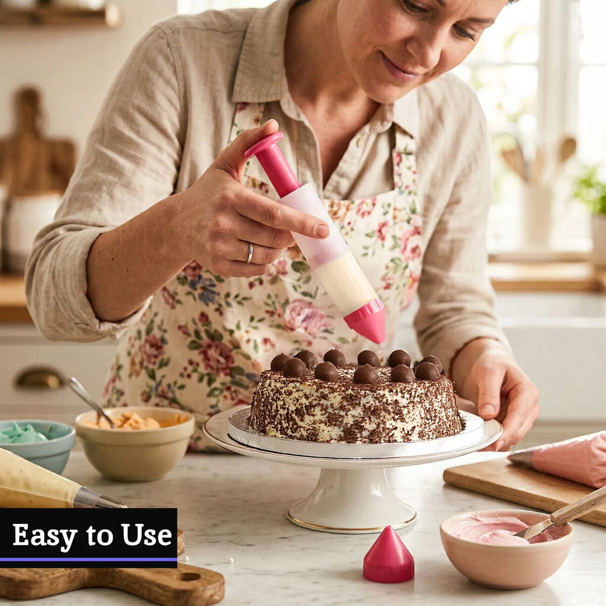 Hot Pink 3 Piece Cake Decorating Pen Set