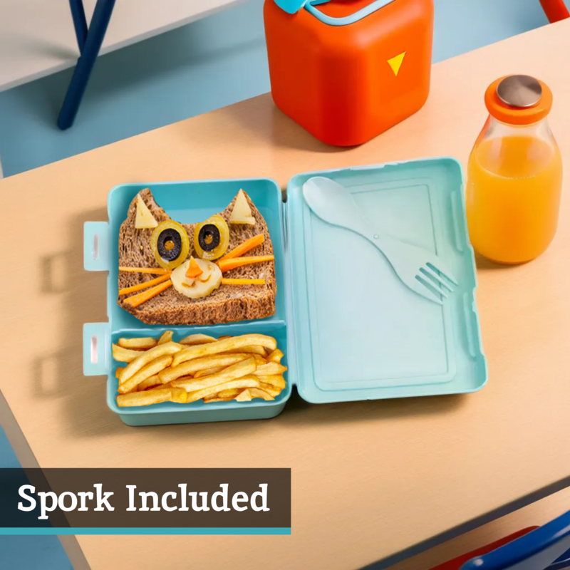 Mint Green 2 Section Lunch Box