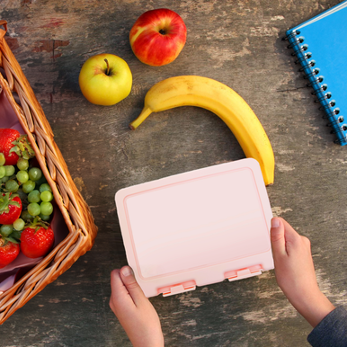 Pink 2 Section Lunch Box