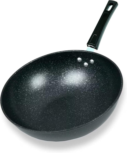 30cm Non-Stick Granite Frying Pan – Compatible with Induction, Electric, and Gas Hobs, Ideal for Omelettes and Everyday Cooking