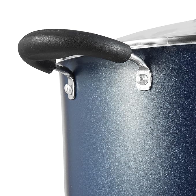 Aluminium Non Stick Saucepot With Glass Lid - 2.2 L, 18 cm, 3 mm Extra Thick, 3 Layer Coating