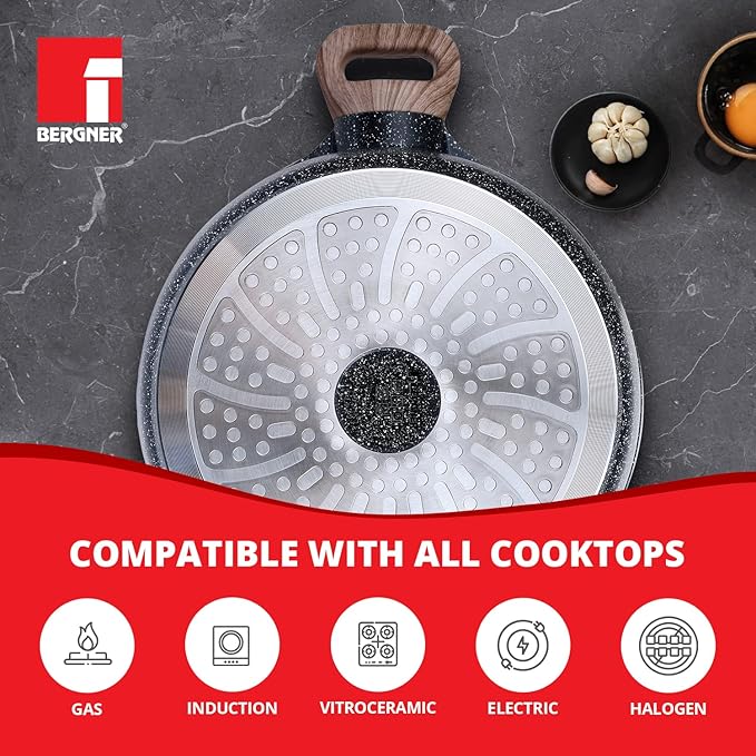 Ultimate Non Stick Casserole/briyani Pot/handi With Glass Lid, 28 cm, 6 L