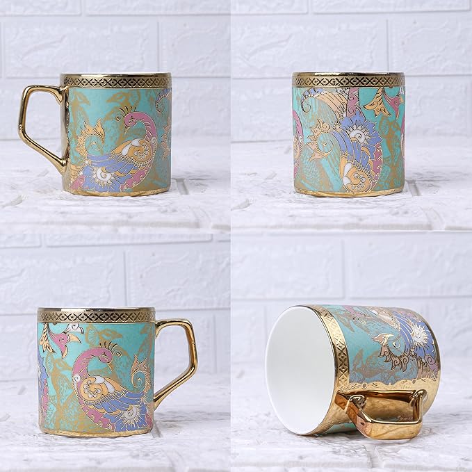 Bone China Gold Tea Cup, Heaven Gold, 180 ml