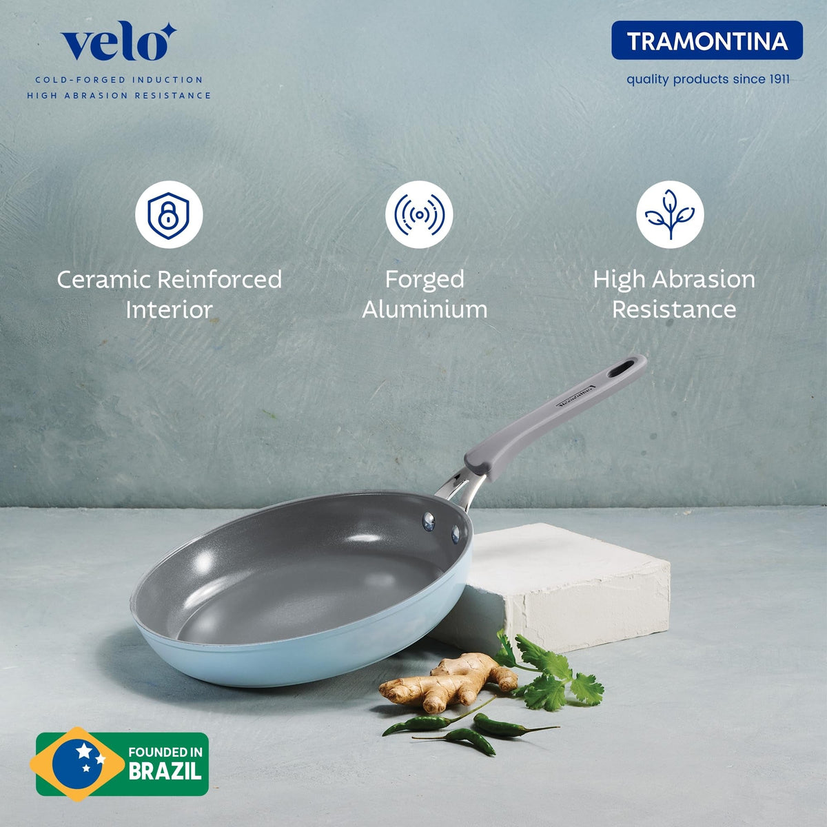 Cookware Set of 3 Soft-Touch Handle